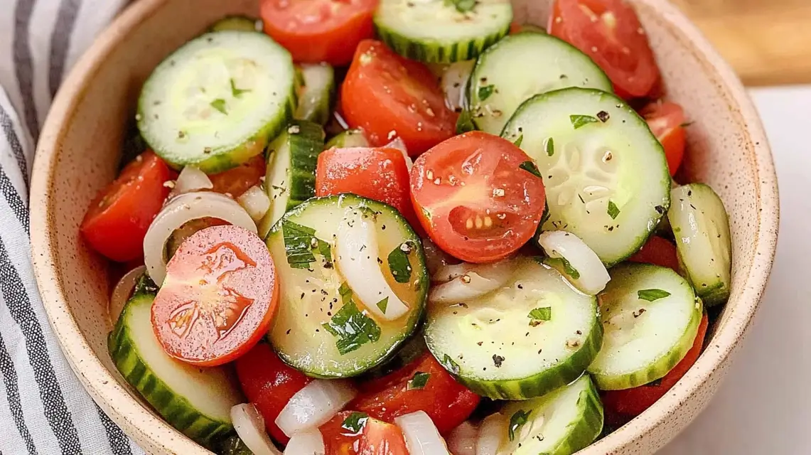 Cucumber Tomato Onion Salad