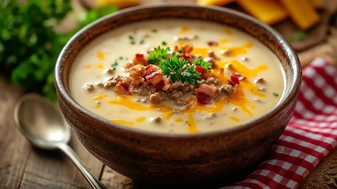 Cheeseburger Soup Recipe
