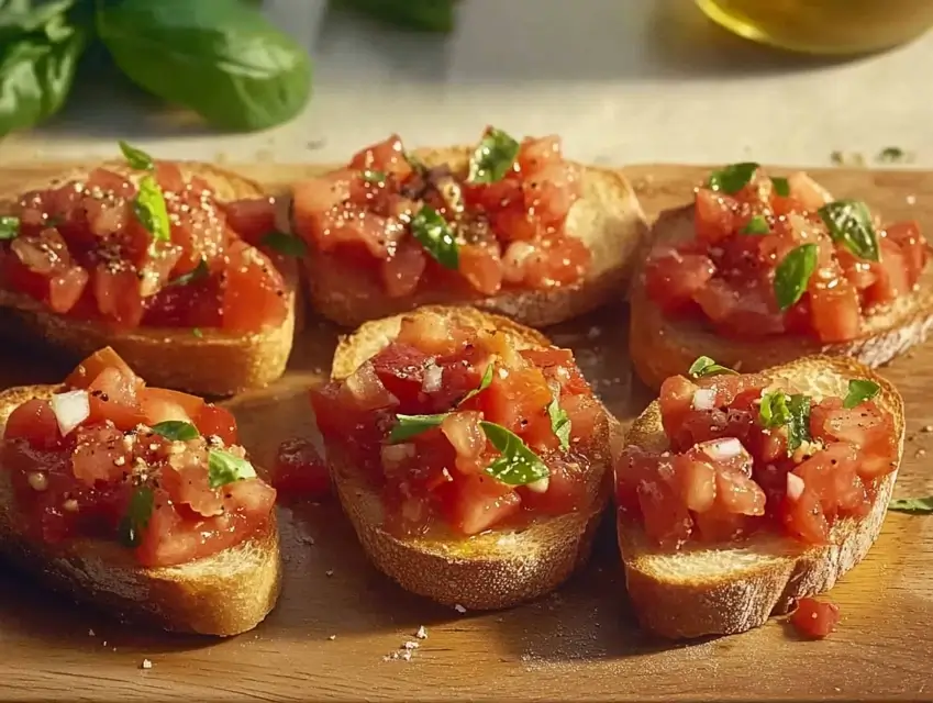 Garlic Tomato Bruschetta