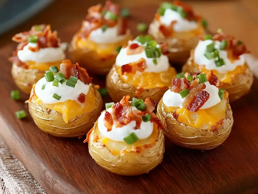 Crispy Hasselback Potato Bites