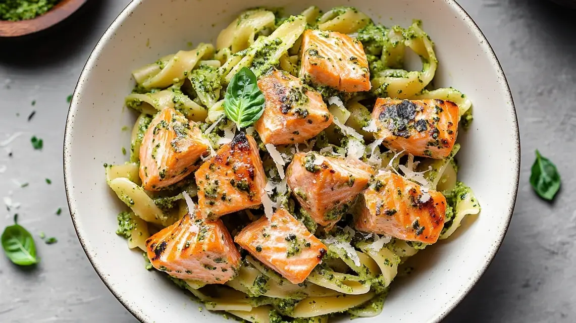 Salmon Pesto Pasta